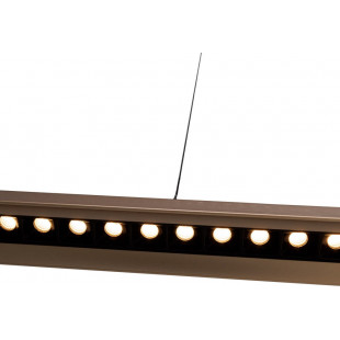 Lampa wisząca podłużna Jo-Jo Simple LED 124cm szczotkowany złoty MaxLight