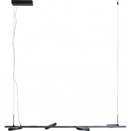 Lampa wisząca podłużna Ibiza LED 120cm czarna MaxLight