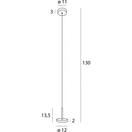 Lampa wisząca minimalistyczna Ibiza LED 11cm czarna MaxLight