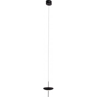 Lampa wisząca designerska z płaskim kloszem Cone LED 17,5cm czarna MaxLight