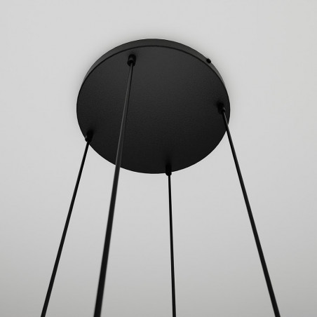 Lampa wisząca szklana Istar IV premium czarny/multikolor marki Emibig