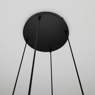 Lampa wisząca szklana Istar IV premium czarno-grafitowa marki Emibig