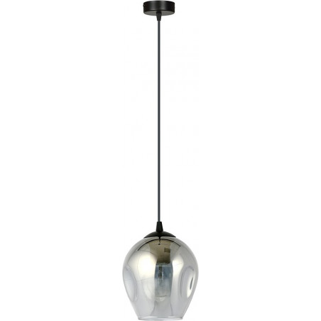 Lampa wisząca szklana Istar 14 czarno-grafitowa marki Emibig