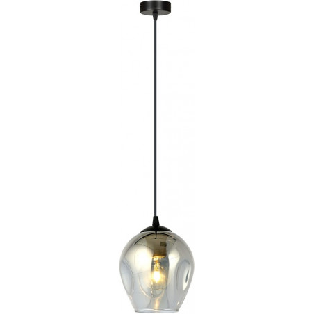Lampa wisząca szklana Istar 14 czarno-grafitowa marki Emibig