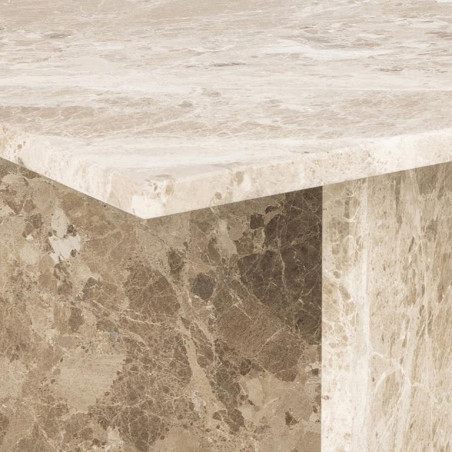Stolik marmurowy Vega 140x70cm beżowy Actona