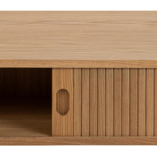 Stolik fornirowany ze schowkiem Langley 130x70cm dąb Actona