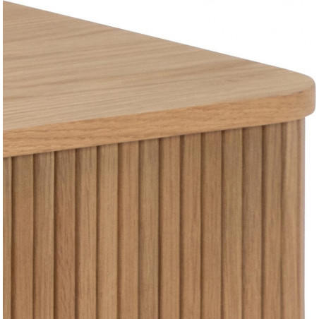 Stolik fornirowany ze schowkiem Langley 130x70cm dąb Actona