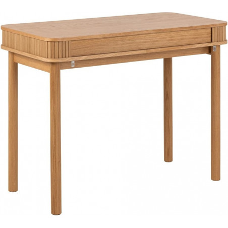 Biurko fornirowane z szufladą Langley 100x50cm dąb Actona