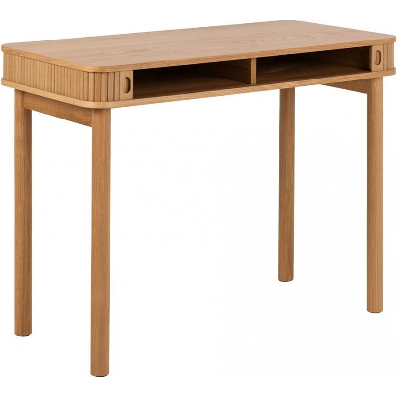 Biurko fornirowane z szufladą Langley 100x50cm dąb Actona