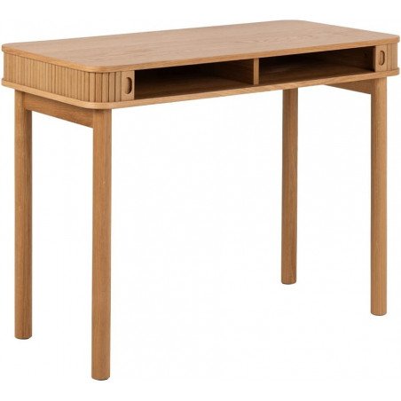 Biurko fornirowane z szufladą Langley 100x50cm dąb Actona