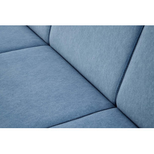 Sofa 3 osobowa prl / vintage Milano 175cm orzech / niebieski Castel 74 Halmar