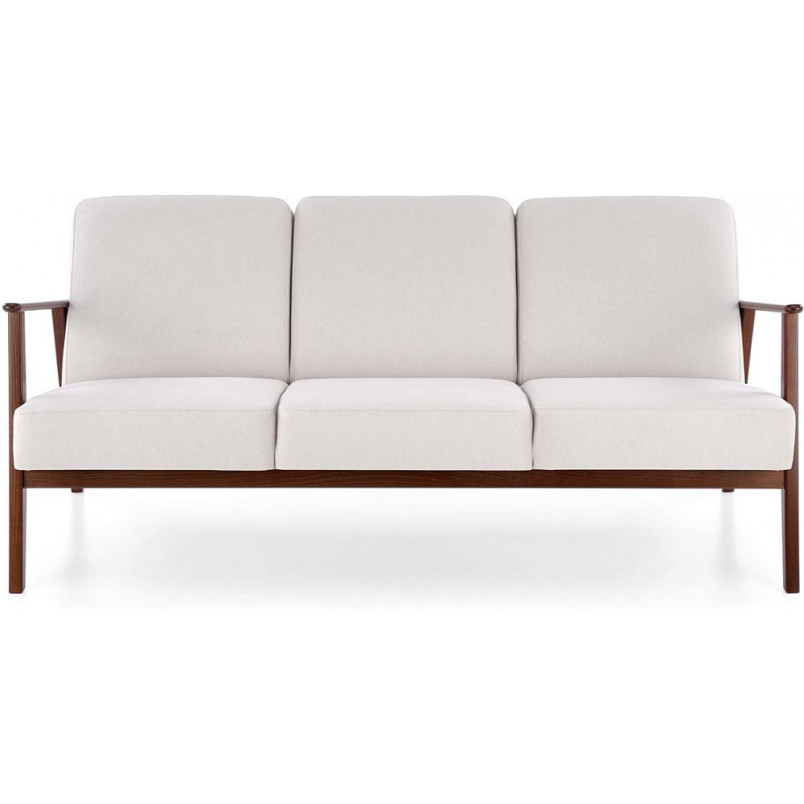 Sofa 3 osobowa prl / vintage Milano 175cm orzech / jasny beż Castel 04 Halmar