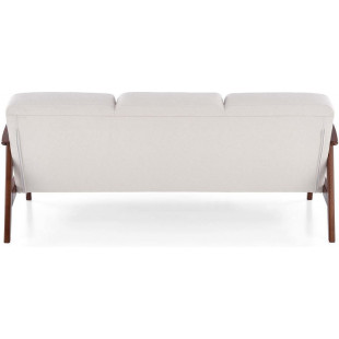 Sofa 3 osobowa prl / vintage Milano 175cm orzech / jasny beż Castel 04 Halmar