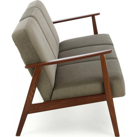 Sofa 3 osobowa prl / vintage Milano 175cm orzech / oliwka Castel 39 Halmar