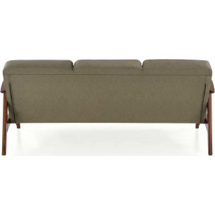 Sofa 3 osobowa prl / vintage Milano 175cm orzech / oliwka Castel 39 Halmar