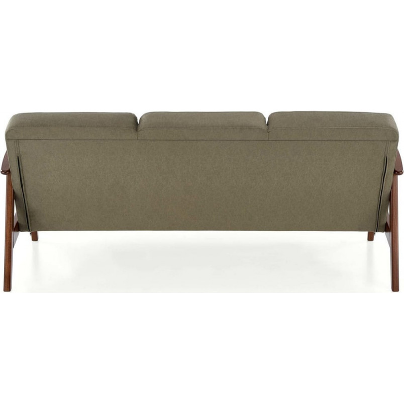 Sofa 3 osobowa prl / vintage Milano 175cm orzech / oliwka Castel 39 Halmar