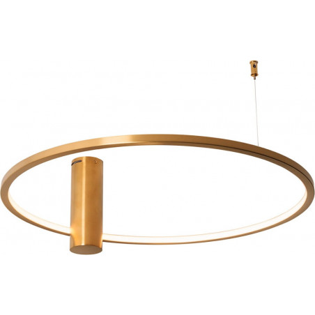 Plafon okrągły nowoczesny Queen 60cm 3000K szczotkowane złoto MaxLight