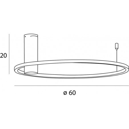 Plafon okrągły nowoczesny Queen 60cm 3000K szczotkowane złoto MaxLight