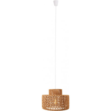 Lampa wisząca pleciona boho Raffle 40cm brązowa MaxLight