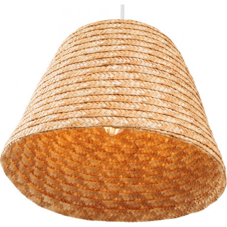 Lampa wisząca słomkowa boho Pot 30cm MaxLight