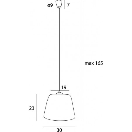 Lampa wisząca słomkowa boho Pot 30cm MaxLight