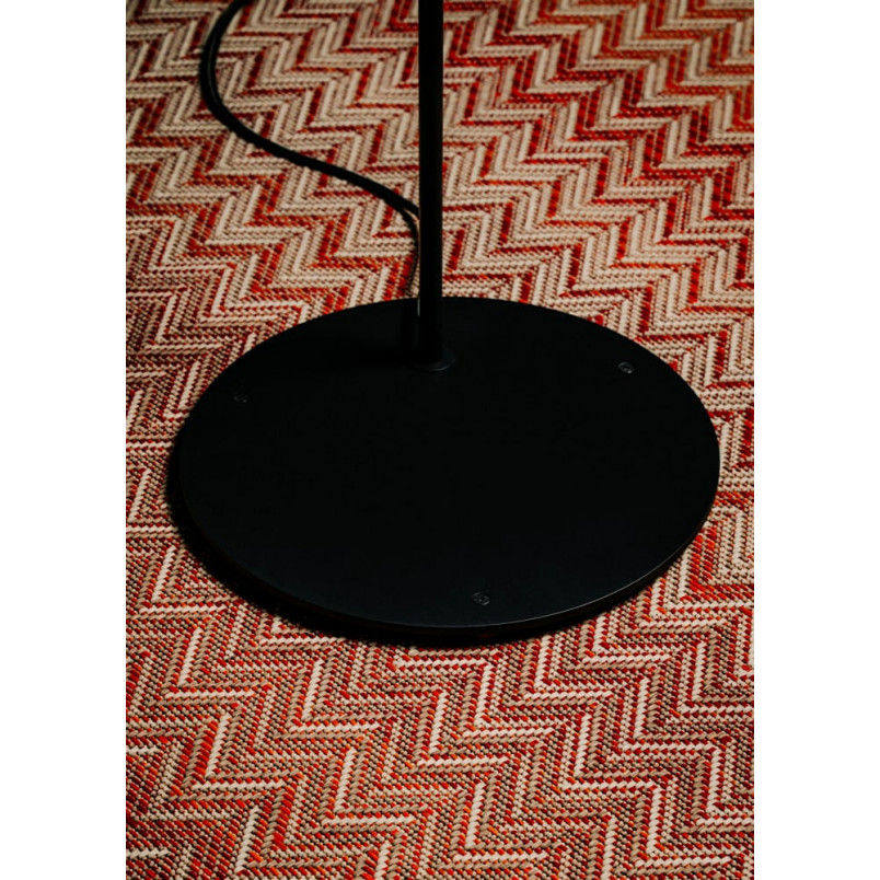 Lampa podłogowa ze ściemniaczem Jubi Wood 240cm czarny / orzech amerykański LoftLight
