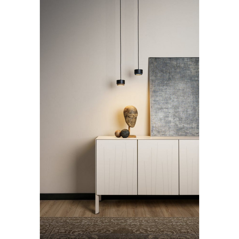 Lampa wisząca betonowa loft Jubi LED 10cm czarny / antracyt LoftLight