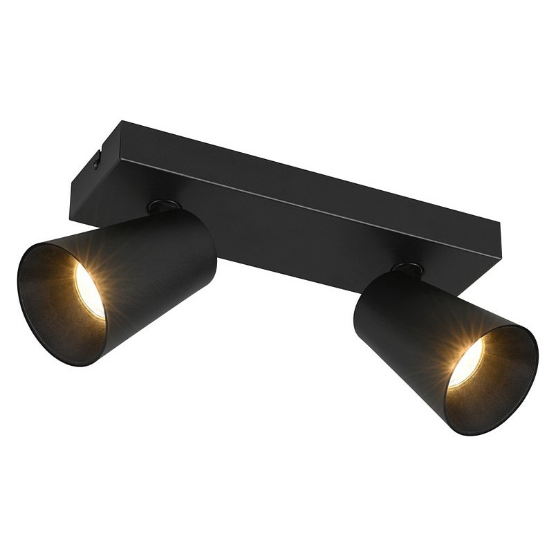 Reflektor sufitowy 2 punktowy Sharp czarny mat Trio