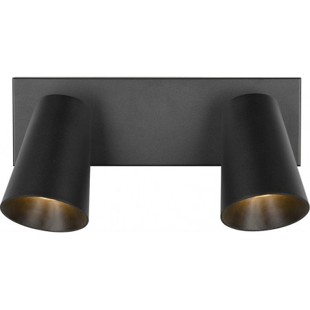 Reflektor sufitowy 2 punktowy Sharp czarny mat Trio