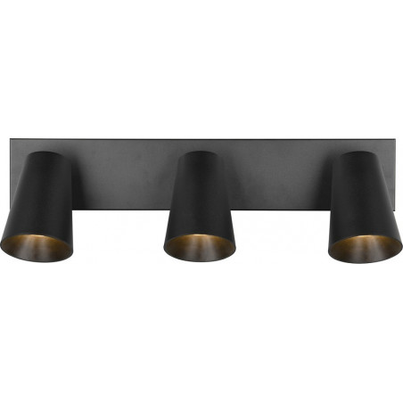 Reflektor sufitowy 3 punktowy Sharp czarny mat Trio
