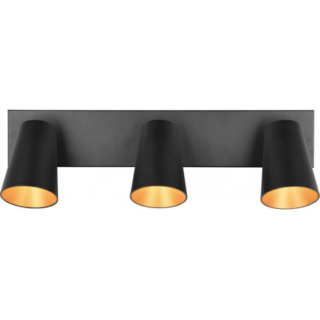 Reflektor sufitowy 3 punktowy Sharp czarny mat Trio