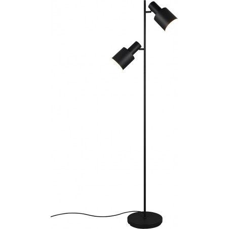 Lampa podłogowa 2 punktowa Agudo 161cm czarny mat Trio