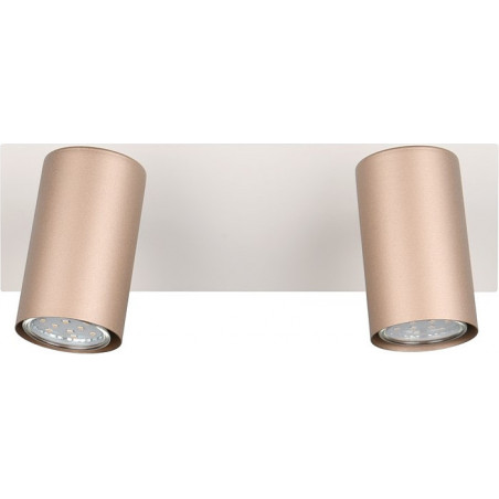Reflektor sufitowy modern Marley II kawowy / biały Trio