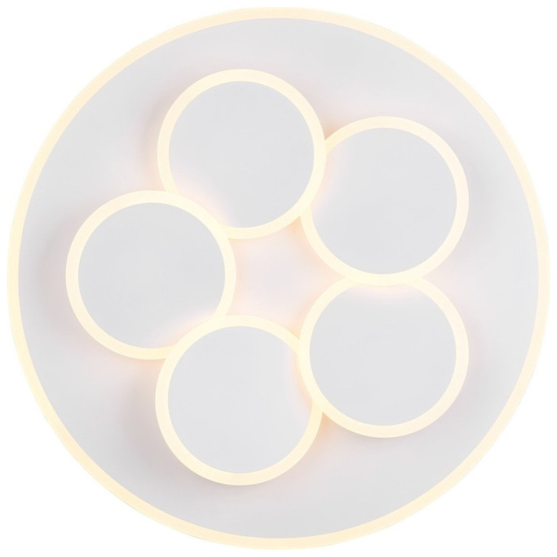 Plafon retro z pilotem Mandala LED 49cm biały mat Trio