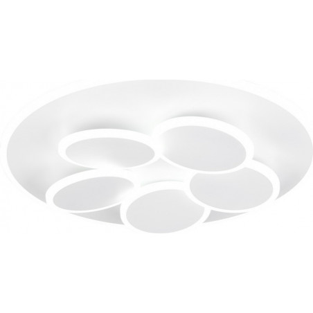 Plafon retro z pilotem Mandala LED 49cm biały mat Trio