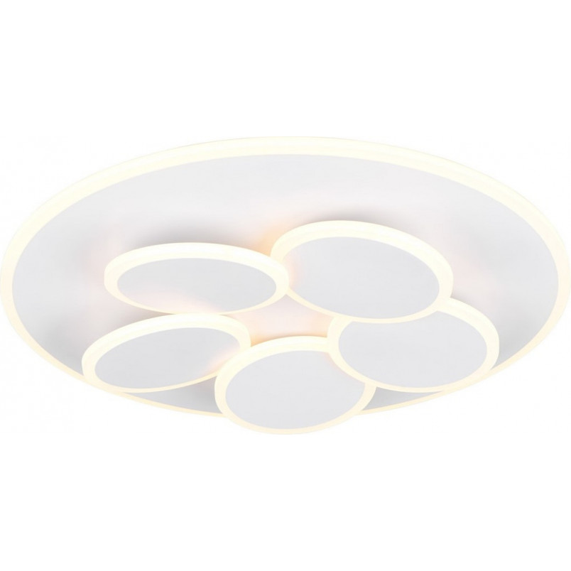 Plafon retro z pilotem Mandala LED 49cm biały mat Trio