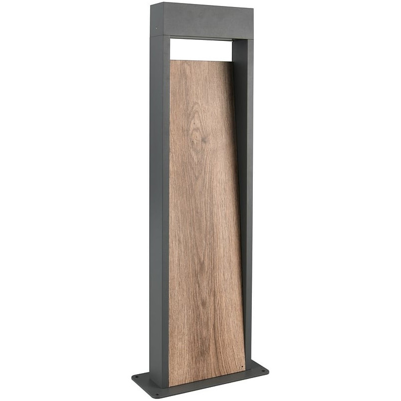 Słupek ogrodowy Salmon LED 3000K 60cm imitacja drewna / antracyt Trio