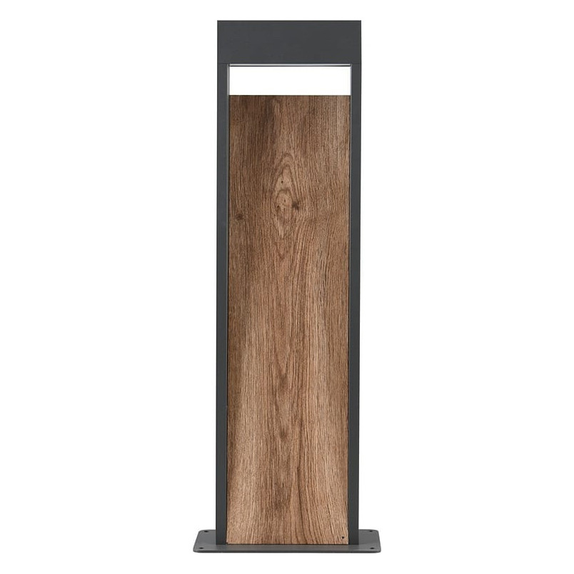 Słupek ogrodowy Salmon LED 3000K 60cm imitacja drewna / antracyt Trio