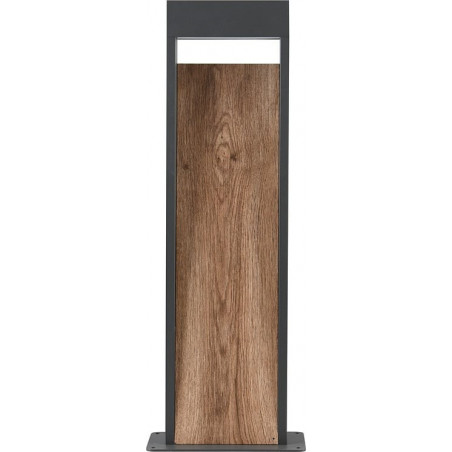 Słupek ogrodowy Salmon LED 3000K 60cm imitacja drewna / antracyt Trio