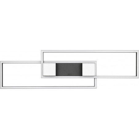 Plafon nowoczesny z pilotem Albany LED 100cm czarny mat Trio