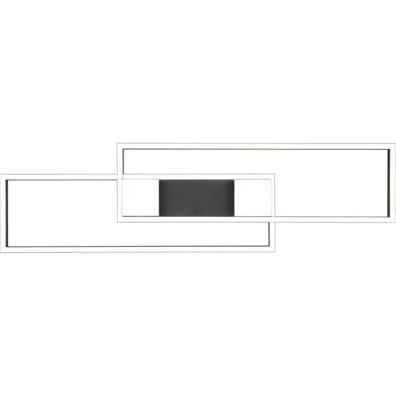 Plafon nowoczesny z pilotem Albany LED 100cm czarny mat Trio