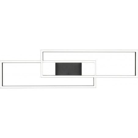 Plafon nowoczesny z pilotem Albany LED 100cm czarny mat Trio