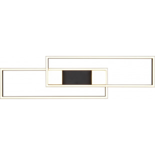 Plafon nowoczesny z pilotem Albany LED 100cm czarny mat Trio