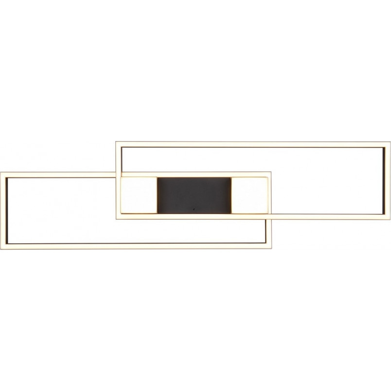 Plafon nowoczesny z pilotem Albany LED 100cm czarny mat Trio