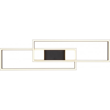 Plafon nowoczesny z pilotem Albany LED 100cm czarny mat Trio