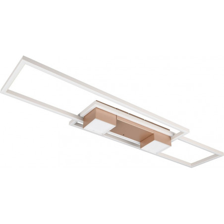 Plafon nowoczesny z pilotem Albany LED 100cm kawowy Trio