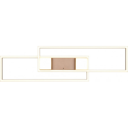 Plafon nowoczesny z pilotem Albany LED 100cm kawowy Trio