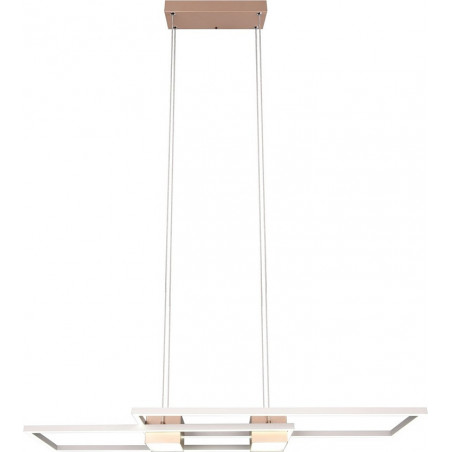 Lampa wisząca nowoczesna z pilotem Albany LED 100cm kawowa Trio
