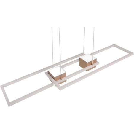 Lampa wisząca nowoczesna z pilotem Albany LED 100cm kawowa Trio