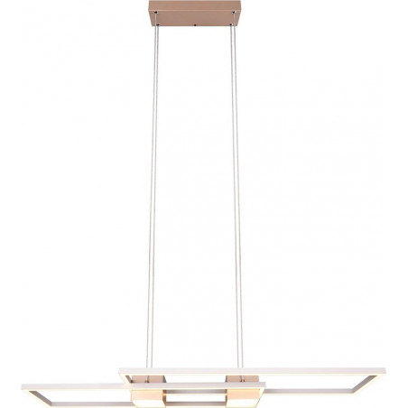Lampa wisząca nowoczesna z pilotem Albany LED 100cm kawowa Trio